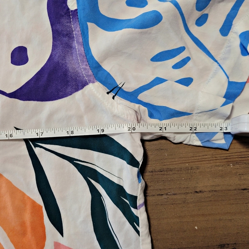 4th Dimension Ying Yang And Leaf Button Up Shirt … - image 5